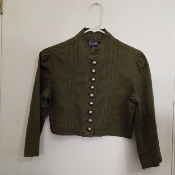 City Streets Jackets & Blazers - City Streets Olive Women's Utility Jacket